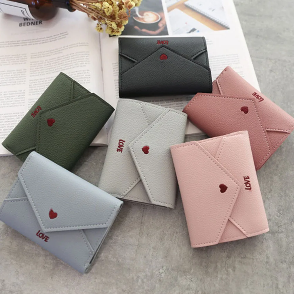 Женский короткий клатч Aelicy Модный маленький кошелек с отделением для монет и