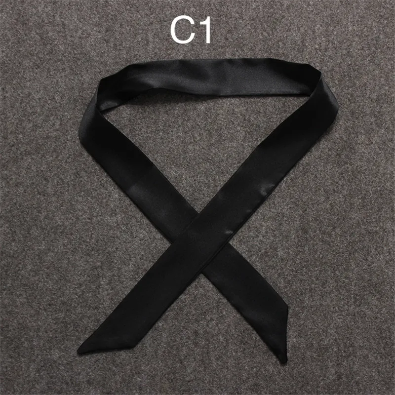 100X5cm 2018 New Scarf Luxury Brand Small Solid Color Silk Scarf Women Head Scarf Headwear Handle Bag Ribbon Strap Scarves HTB19VOHoSfD8KJjSszhq6zIJFXaZ - 100X5cm 2018 New Scarf Luxury Brand Small Solid Color Silk Scarf Women Head Scarf Headwear Handle Bag Ribbon Strap Scarves