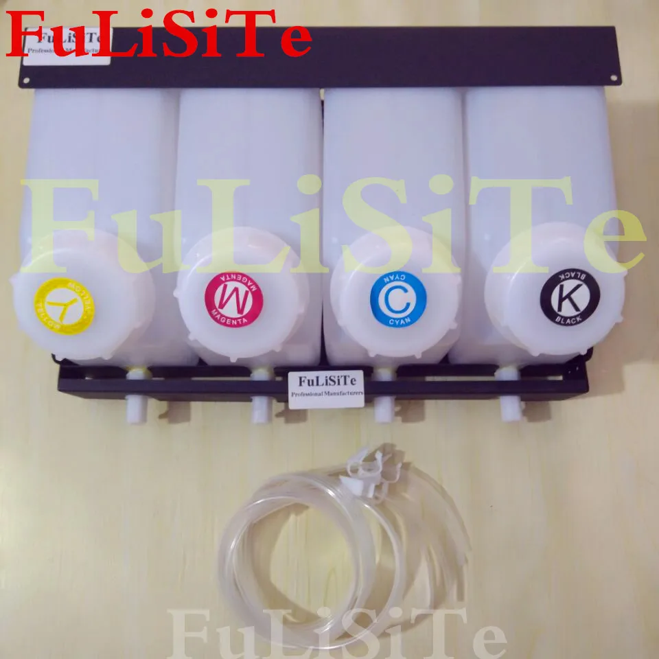 

Genuine FuLiSiTe 1.5L sub ink tank 4color eco solvent inks bulk ink system 4 color ciss ink supply system