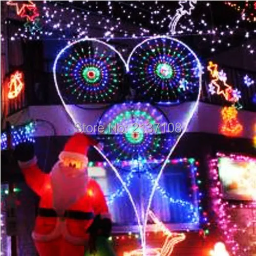 LED Spider Net Christmas Light 110V 220V 120PCS RGB Leds Tree Window