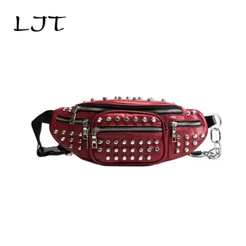 

LJT 2019 New Korean Shoulder Messenger Bag Broadband Wild Chest Bag Multifunction Women Waist Pack Fashion Leather Fanny Packs