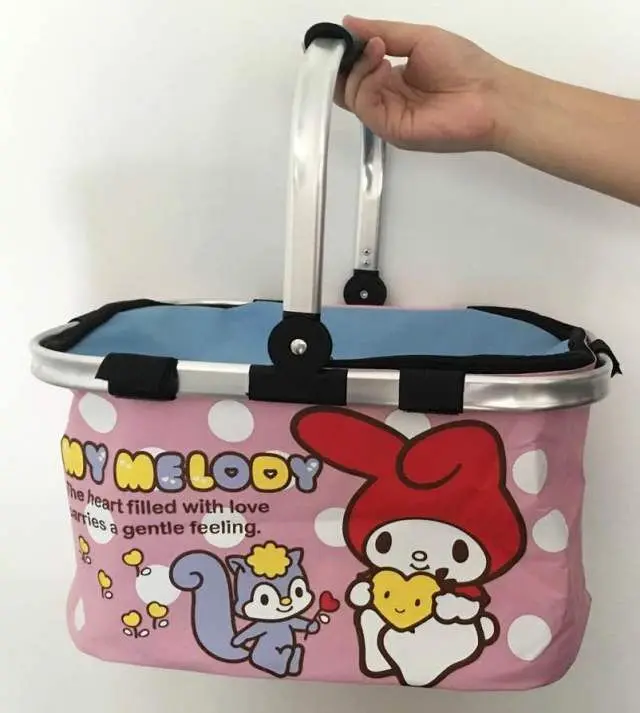 Bolsas de Almoço dos Desenhos Cesta de Alimentos Estrela Gêmea Melody Moda Portátil Animados Piquenique Tote Armazenamento Manter Quente Unisex Novo
