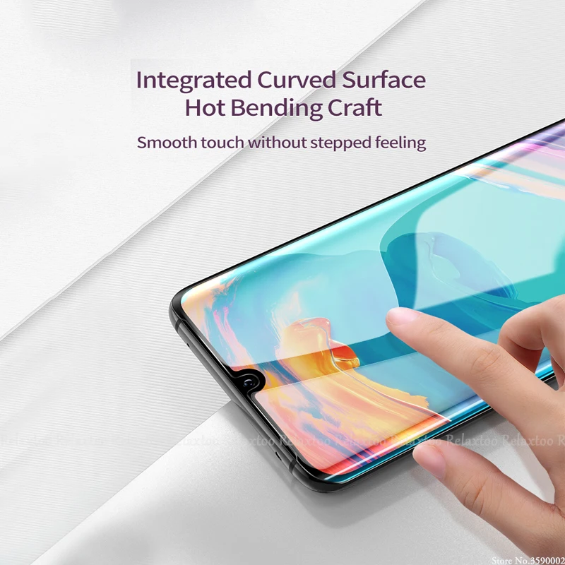 5D закаленное стекло с закругленными краями для huawei P30 pro Чехол Защита экрана для huawei P30 Lite светильник P 30 P30pro защитная пленка