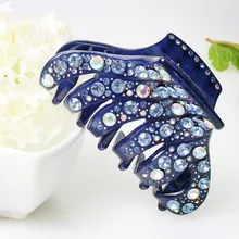 Top quality shining rhinestone hair clip comb bonzer the big hair pins fashion jewelry wedding accessories wholesale AA52