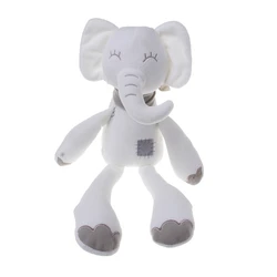 Elefante de peluche de alta calidad para recién nacido, muñeco de bebé suave, compañero de dormir, accesorios de fotografía, regalo, JUN 9B, 2022
