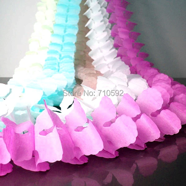 long four leaf tissue paper garland wedding backdrop flower garland how to make tissue paper flower garland
