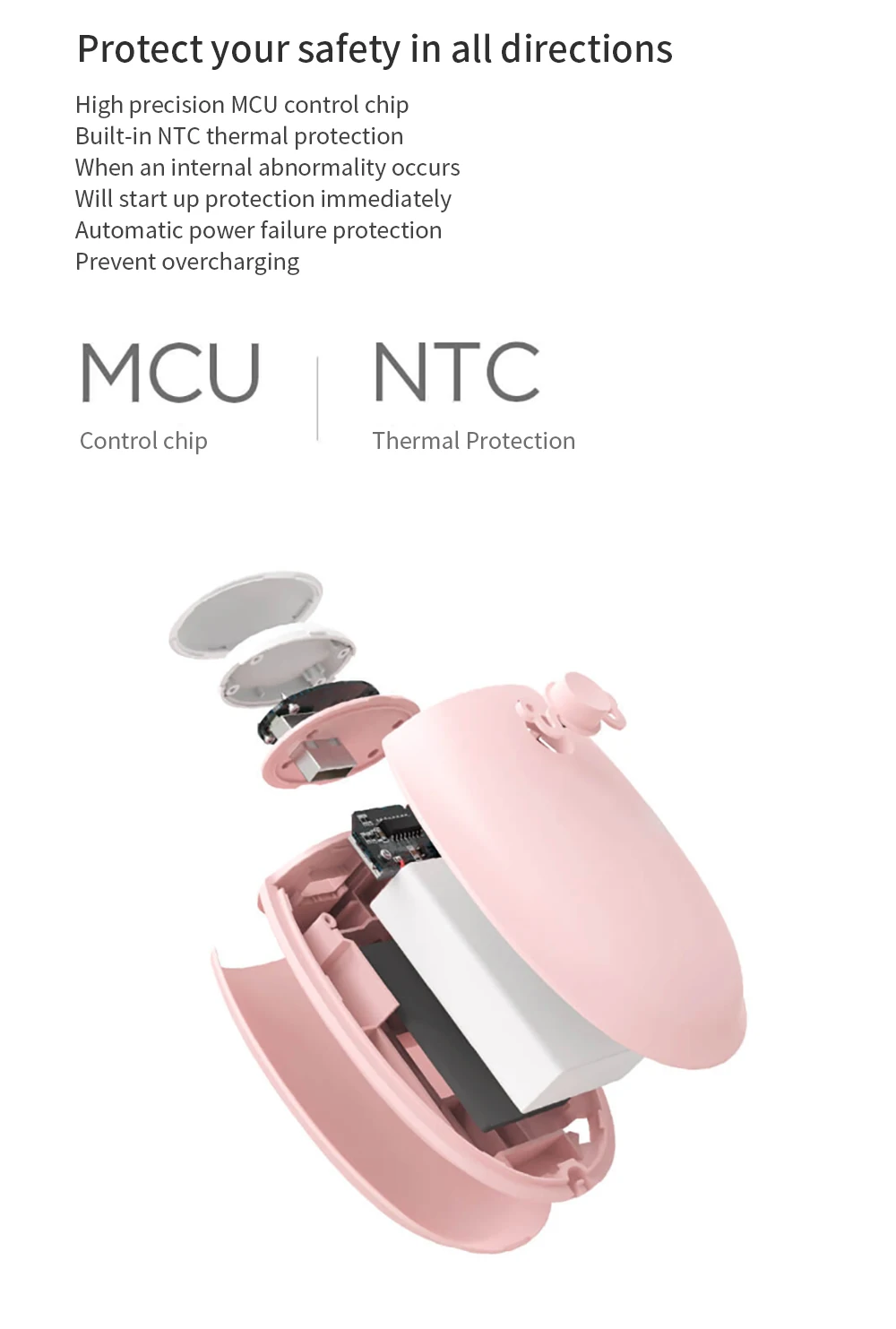 YOUPIN SOLOVE Электрический многофункциональный портативный ручной подогреватель power Bank Зарядка через usb 3600 мАч защита емкости компактный