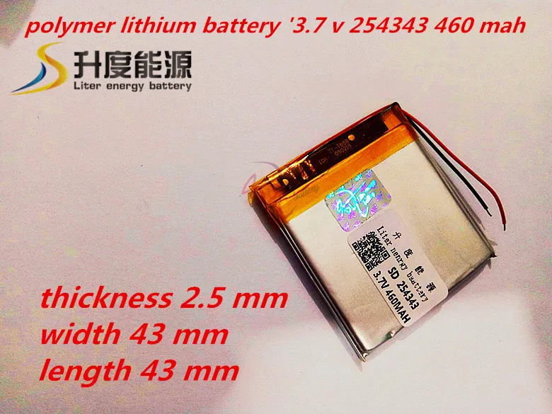 

Liter energy battery MINI Play M6 sl / TL edition dedicated battery 254343 3.7V 460MAH lithium polymer battery built-in battery