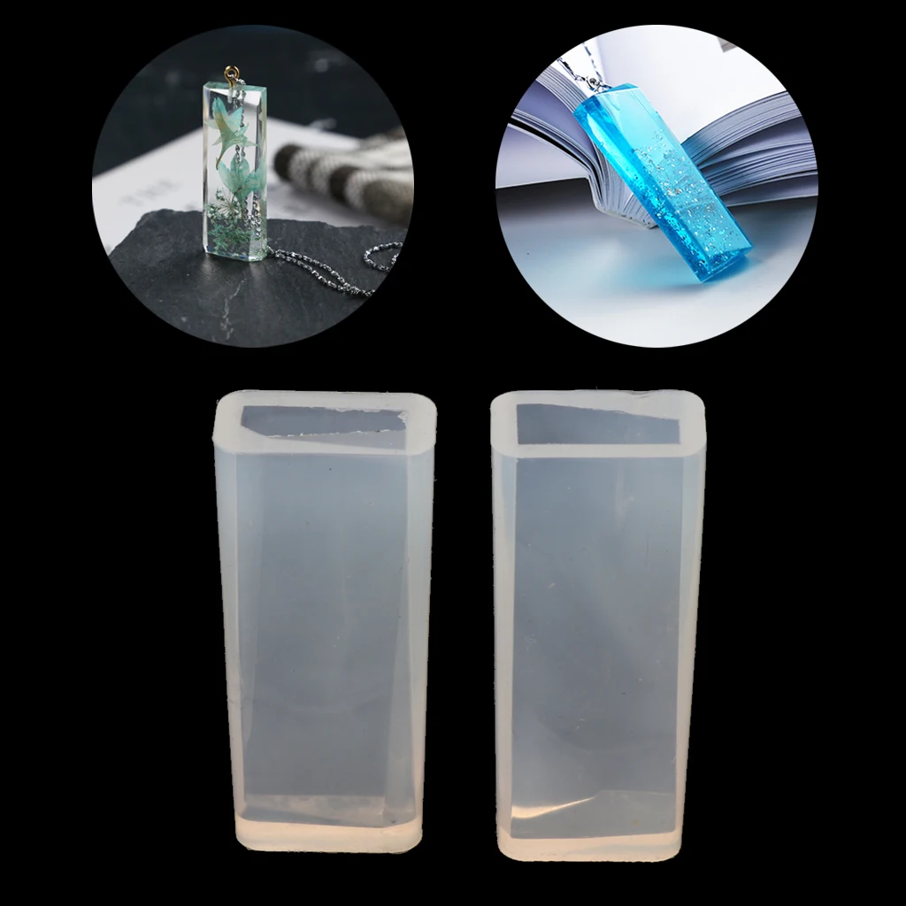 

2Pcs Crystal Geometric Pendant Silicone Mold Epoxy Resin Craft Jewelry Making