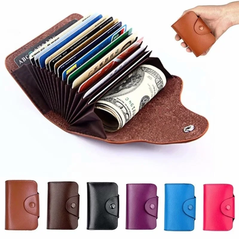 

Men Wallets Genuine Leather 15 Card Holder Wallet Male Clutch Pillow Designer Small Wallet Men's Purse Unisex Handy Bag