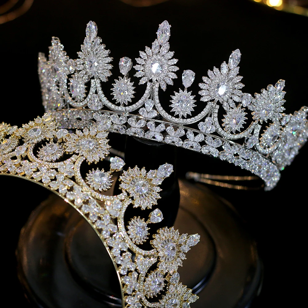 Luxury European retro  crown bride crown banquet wedding dress jewelry accessories A00345