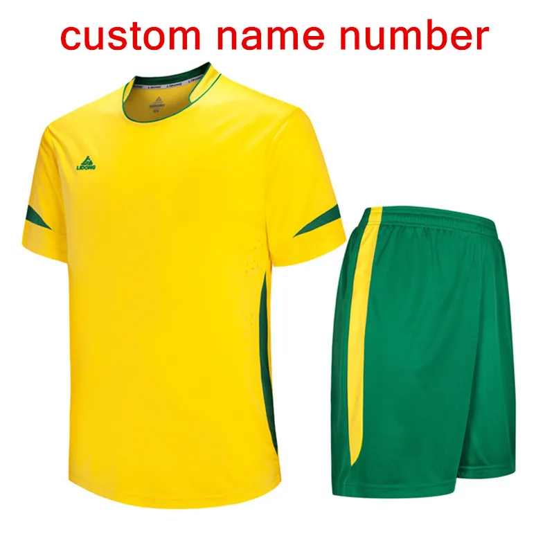 Люди футбольная форма для мальчиков football jersey set Футбольная форма футбол Пользовательский номер вашего имени Дышащее высокое качество надпись на футболке - Цвет: custom name number