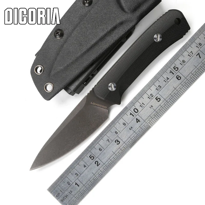 

DICORIA Original Nettle fixed blade knife D2 steel G10 handle outdoor hunt survival pocket kitchen knives camping EDC tools