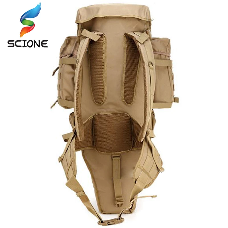  Hot 60L Outdoor Waterproof Military Backpack Pack Rucksack Tactical Bag For Hunting Shooting Campin