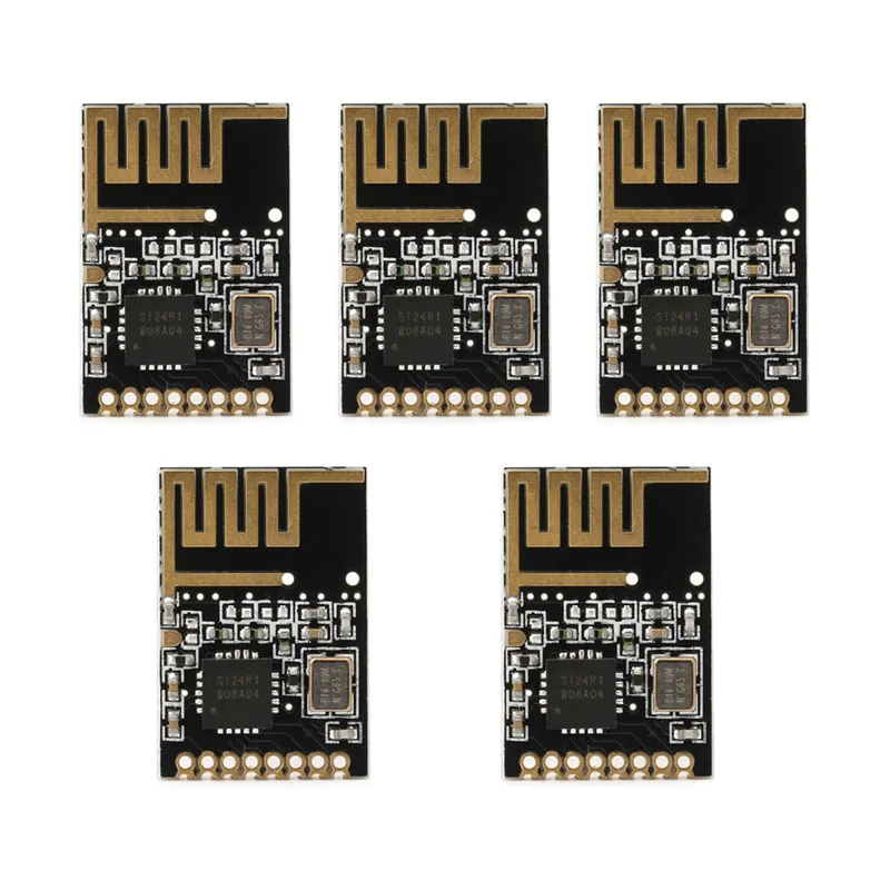 

2019 5pcs NRF24L01 + 2.4 GHz Wireless Module Mini Power Improved Board SMD Version