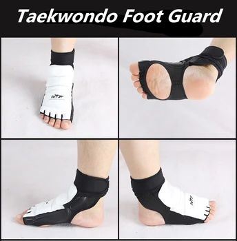 Top Kwaliteit Taekwondo Foot Protector Kta Voor Offical Concurrentie Vechten Voeten Guard Kicking Doos Voet