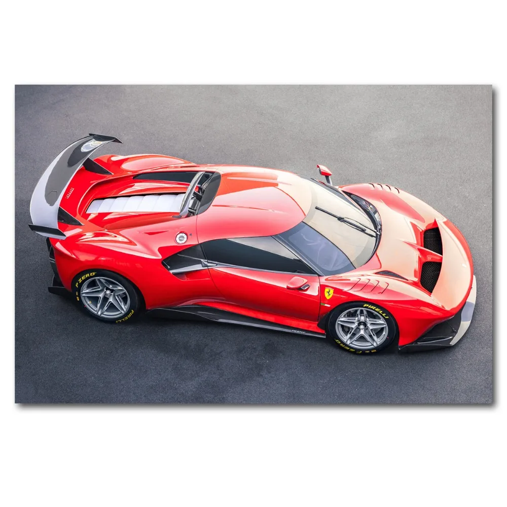 

Posters and Prints Ferraris P80 C Red Car Sport Car Supercar Wall Art Picture Canvas Art Painting For Home Room Decor