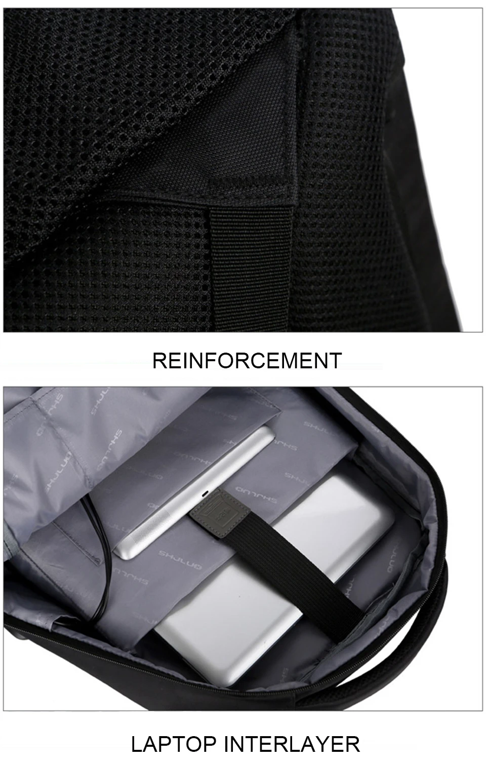 Fashion Backpacks 15.6 Inch Laptop Backpack Notebook Business Travel Mens Bagpack Waterproof Male USB Charging Music Women Bags (15)