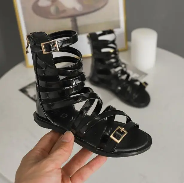 

2019 Summer Baby Girl Fashion Gladiator Sandals Princess Toddler Flat Shoes Infant Children Soft-Sole Beach Sandal