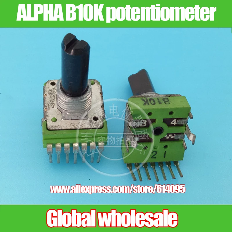 3pcs Alpha 142type B10k Mixer Volume Vertical Potentiometer / 7 Feet