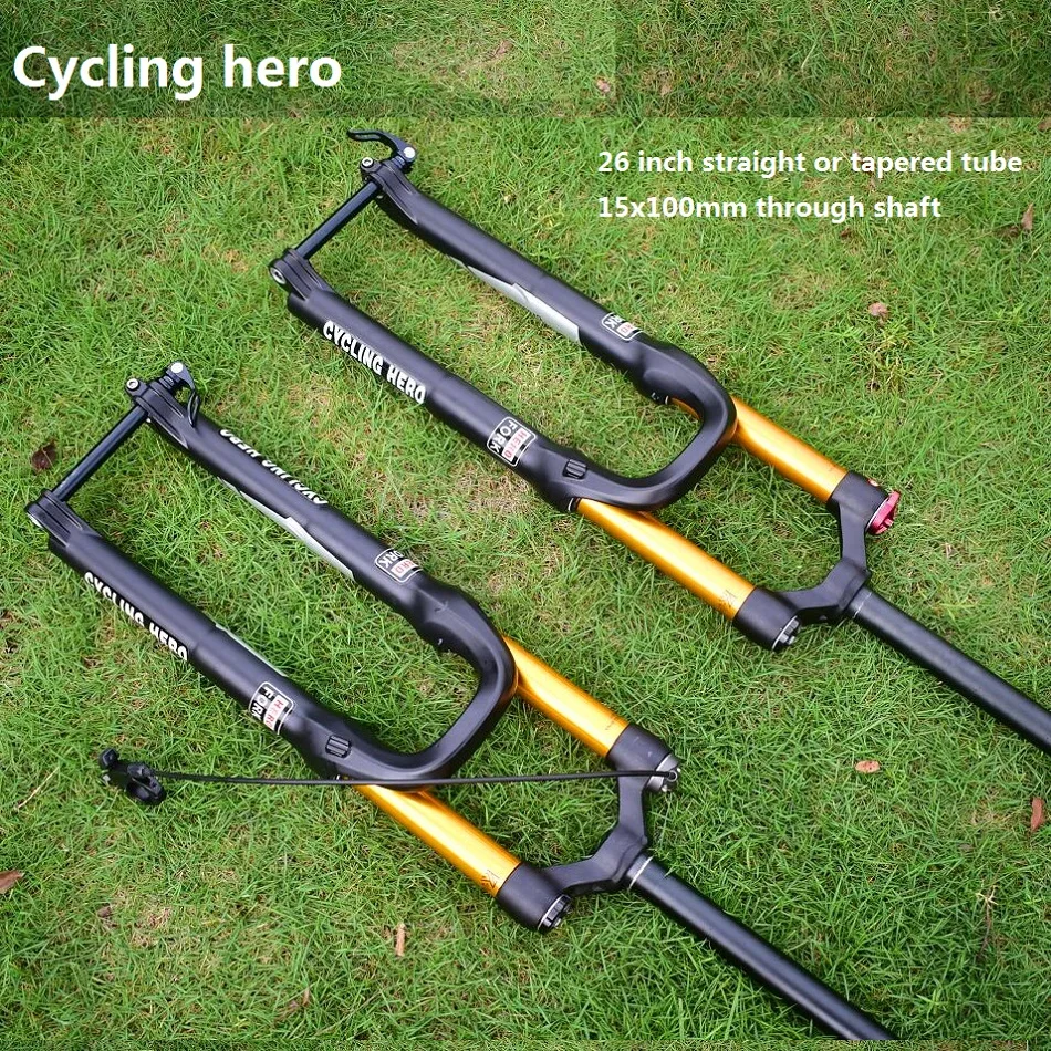 MTB Bicycle Straight and Cone Tube 15x100mm Passing Shaft Air Fork