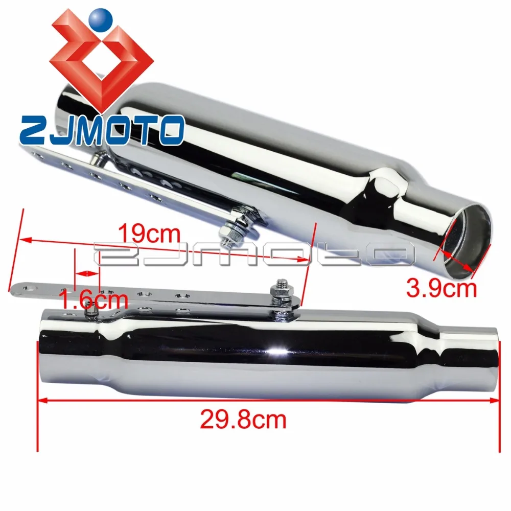 Car Parts UNIVERSAL Black Shorty Straight Cut Exhaust Silencer for