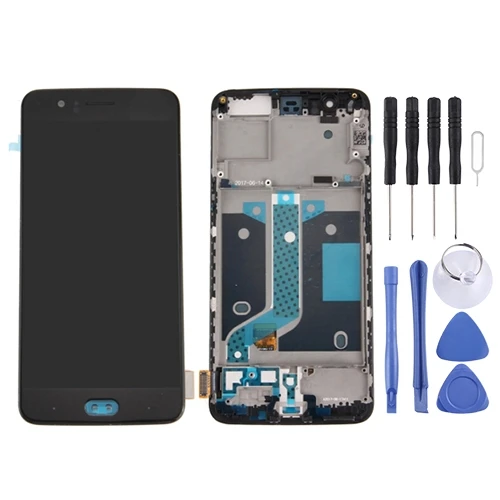 

For OnePlus 5 LCD Screen and Digitizer Full Assembly with Frame(Black)