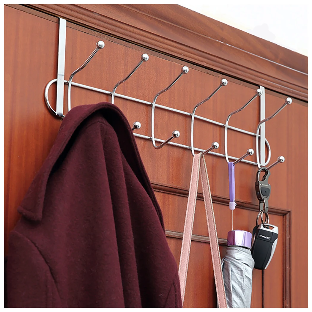 12 over the door clothes hooks Stainless Steel 