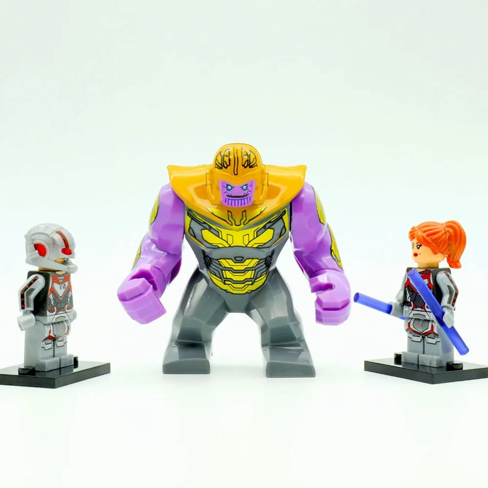 Одна строительных блоков Мстители 4 конец игры космический костюм с микро Железный человек Тони Старк Тор Hawkeye для детей игрушки