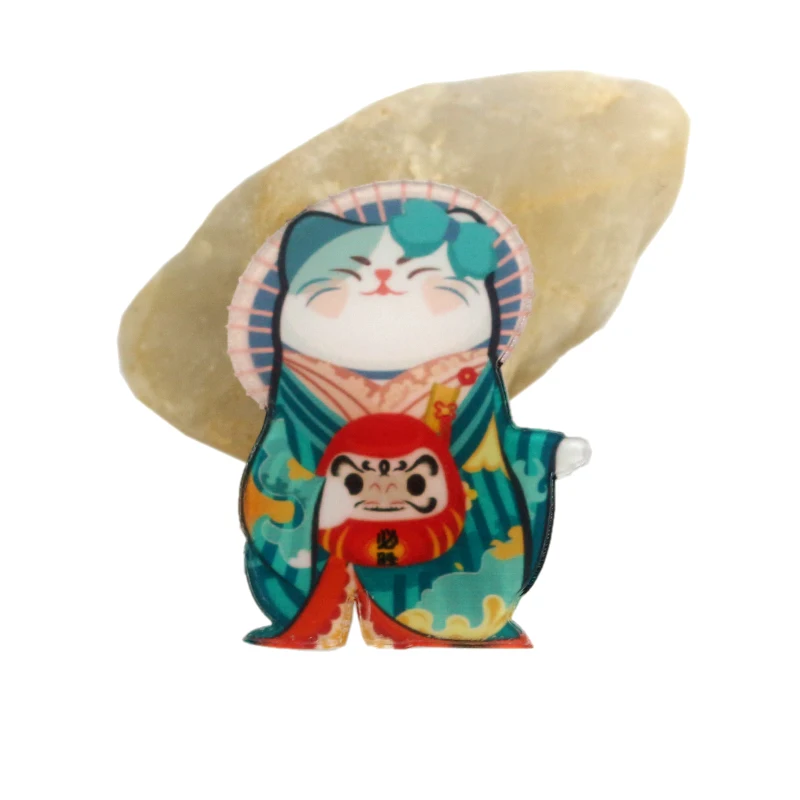 Kawaii Blink Cat Прекрасный мультфильм акриловый значок брошь Значки рюкзак «сделай сам» Значки на одежду значки аксессуары