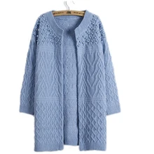 Свитера для женщин модные длинные свободные свитера Кардиган твист бисера Тонкий, вязаные свитеры с длинными рукавами для женщин Костюмы Vestidos MMY17148