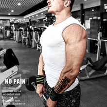 Новые мужские компрессионные топы без рукавов для мальчиков, Спортивная быстросохнущая футболка LMH66