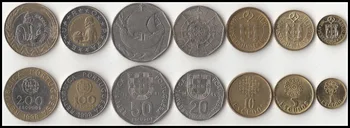 

second hand Portugal 7pieces/ Set UNC original Coin