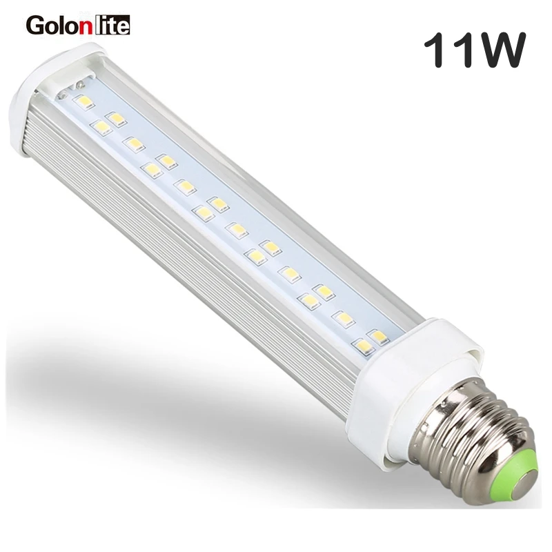 Голон 2 pin g24d Светодиодный PL светильник лампа 11 Вт 9 7 5 Замена 26W 18W 13W 10W CFL E27 E26 g24q 3 Gx23