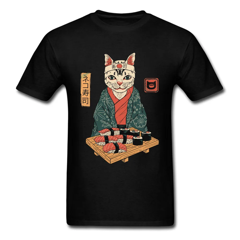 Футболка-кимоно Neko с круглым вырезом забавная хлопковая рубашка принтом сакуры