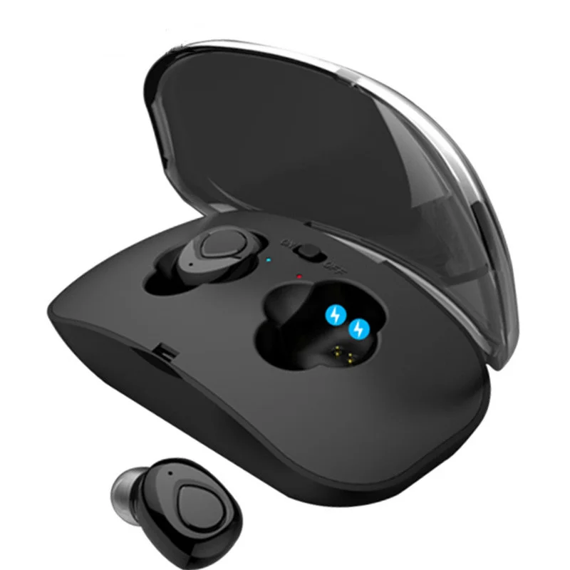 Мини TWS наушники настоящие Беспроводные Bluetooth 4,2 наушники с микрофоном стерео Handfree Спортивная Bluetooth гарнитура с зарядным устройством