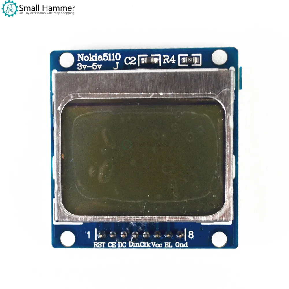 

Blue MCU development board 5110 screen LCD screen module Compatible with 3310 LCD