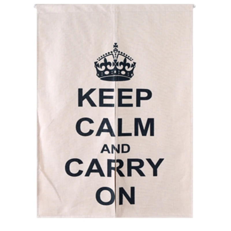 Modern Keep Calm And Carry On Paris Effiel Tower Quote Crown Linen