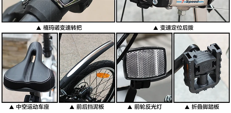 Perfect LOVELION 20 Inch Wheel Carbon Steel Frame 6 Speed Folding Mountain Bike Outdoor Sport Downhill Bicicleta Bmx Mtb Bicycle 63