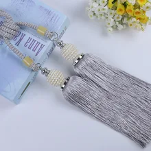 Роскошное украшение для дома, оконные занавески, жемчужные аксессуары, подвесной ремень, шаровой занавес, ремень, занавес, кисточка, завязка, пряжка, кружево