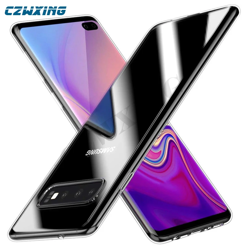 Чехол для Samsung Galaxy S10 чехол Plus Мягкая силиконовая задняя крышка телефона GalaxyS10 Lite |