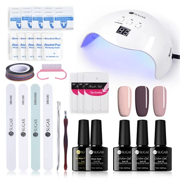 

UR SUGAR 16Pcs/Lot 40W Led Lamp Nail Gel Tools Set USB Cable UV Lamp Nail Dryer 3 Colors Hybrid Gel Nail File Kits