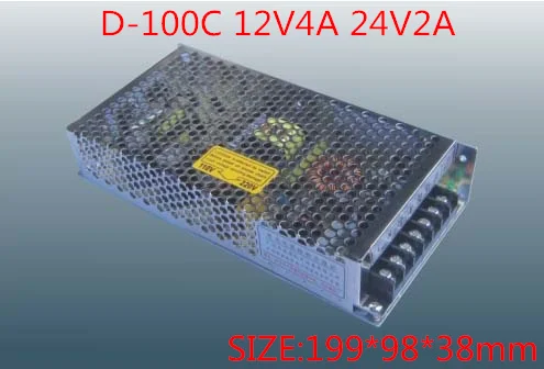 

100W MINI Dual Output Switching power supply Output Voltage 12V 24V AC-DC D-100C