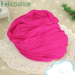 Set of 5: Vibrant Silk Flowers for Home and Wedding Decoration - DIY Nylon Stocking Material in 36 Colors (Rose Red)