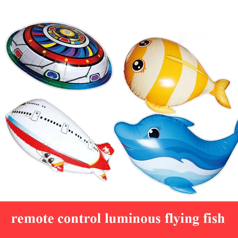 

Remote Control Air Swimming Shark Luminious Clown Fish Air Ballon Inflatable Helium RC Helicopter UFO Plane Kids Toy Party Decor