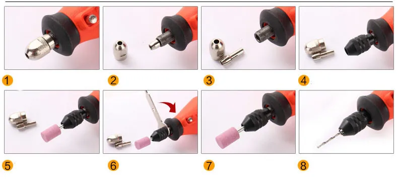 Универсальный Мульти Keyless Dremel Chuck Mini Drill Collet для роторного инструмента 0,5-3,2 мм