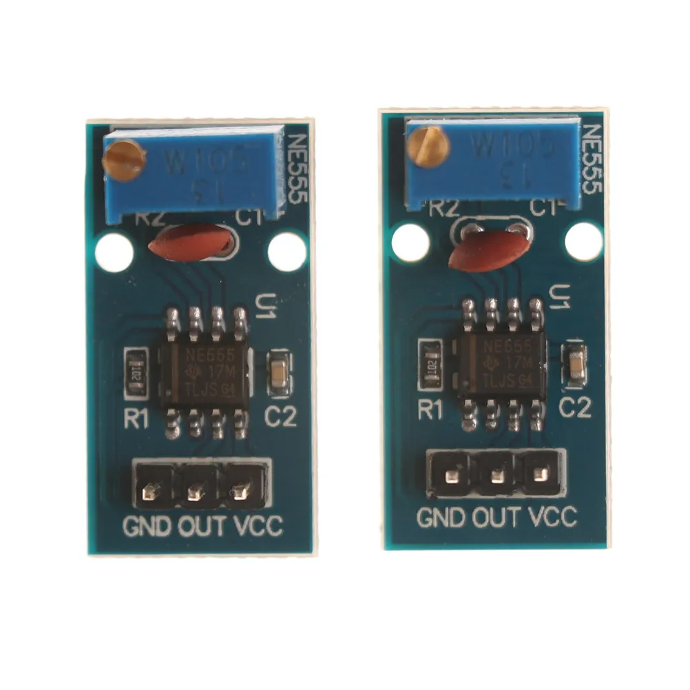 2 шт. 5в 12в NE555 частота для Arduino Новый 29x12 мм Регулируемый импульсный генератор
