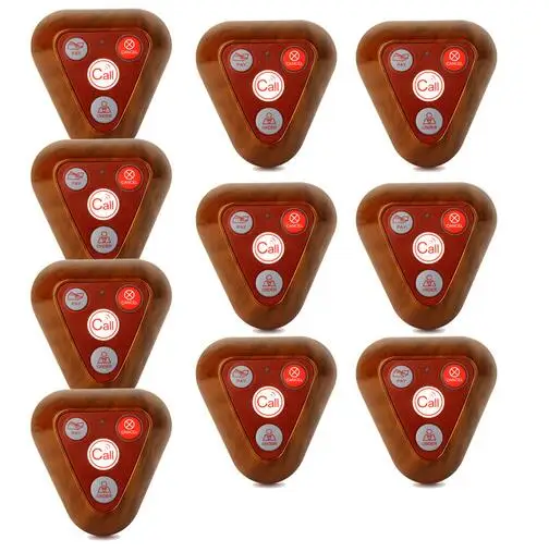 

10pcs Wireless Call Button Transmitter Pager Bell Pager Waiter Calling for Restaurant Market Mall Paging Waiting System