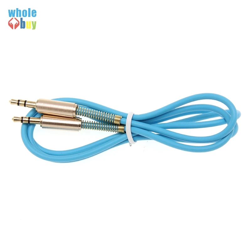 3.5MM 오디오 케이블 3.5 Male to Male 잭 AUX 케이블 헤드폰 스피커 아이폰 자동차 AUX 코드 스프링 케이블 300 개/개