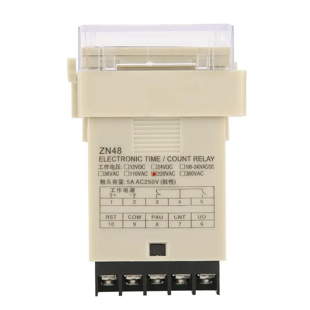 AC220V ZN48 цифровой счетчик реле времени Многофункциональный вращающийся измеритель скорости цифровой счетчик